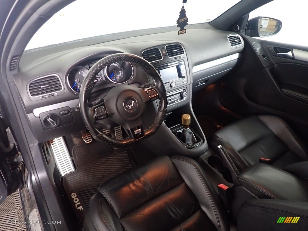 2012 Golf R 2 Door 4Motion - Deep Black Pearl Metallic / R Titan Black Leather photo #15