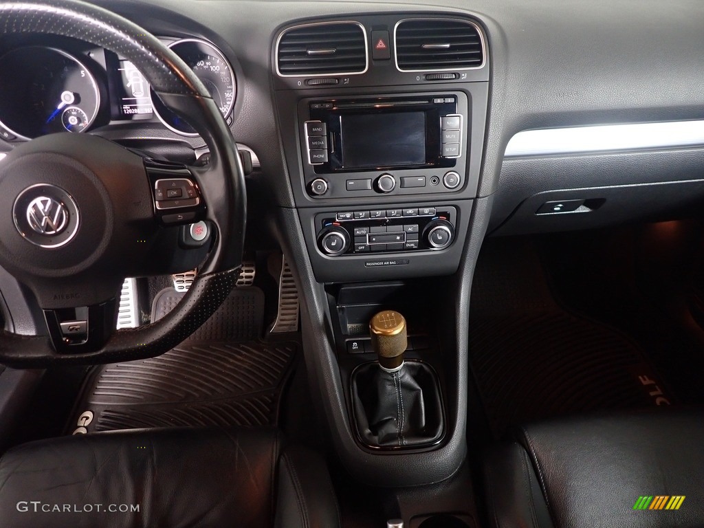 2012 Golf R 2 Door 4Motion - Deep Black Pearl Metallic / R Titan Black Leather photo #16