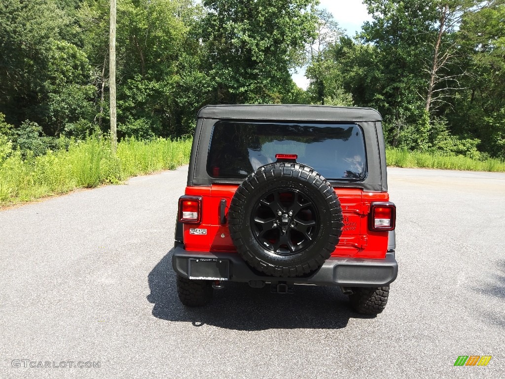 2022 Wrangler Unlimited Willys Sport 4x4 - Firecracker Red / Black photo #7