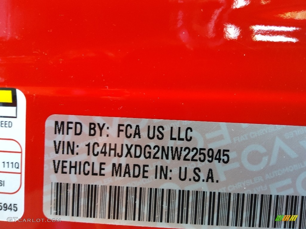 2022 Wrangler Unlimited Willys Sport 4x4 - Firecracker Red / Black photo #27