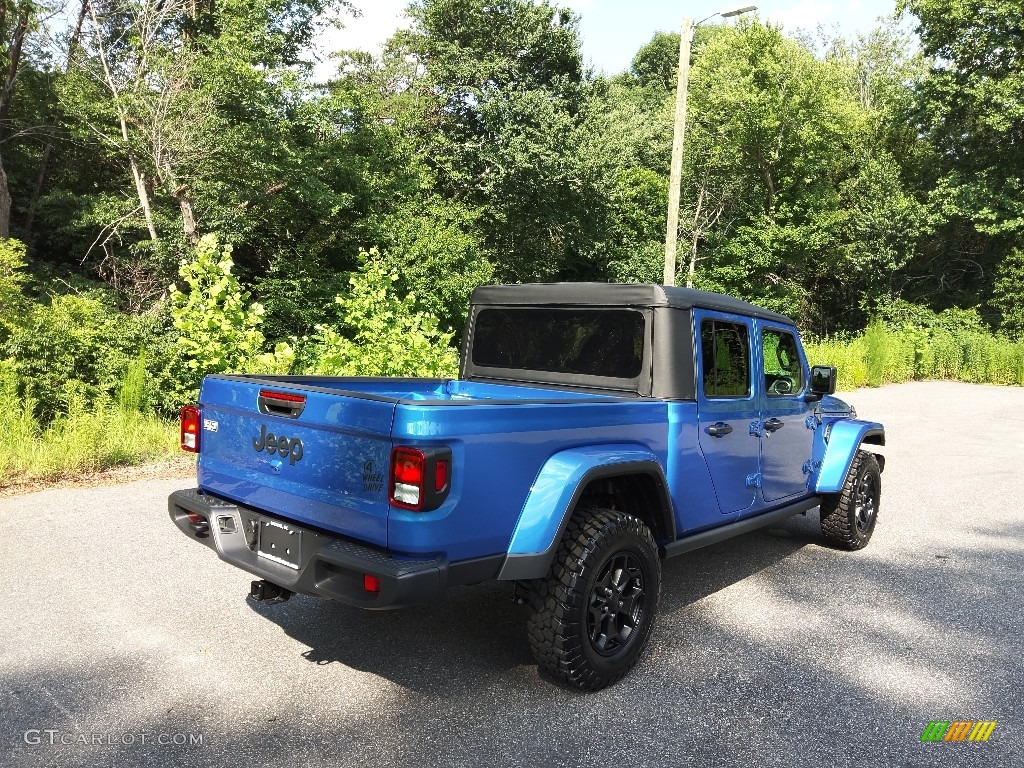 2022 Gladiator Willys Sport 4x4 - Hydro Blue Pearl / Black photo #6