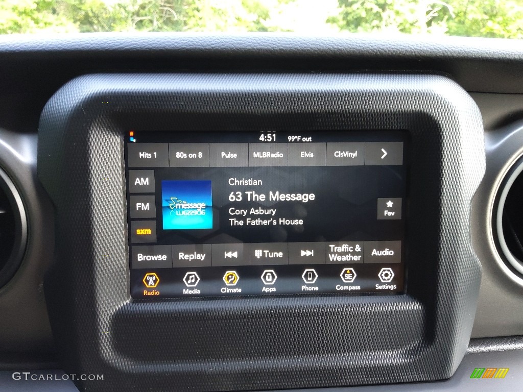 2022 Gladiator Willys Sport 4x4 - Hydro Blue Pearl / Black photo #22