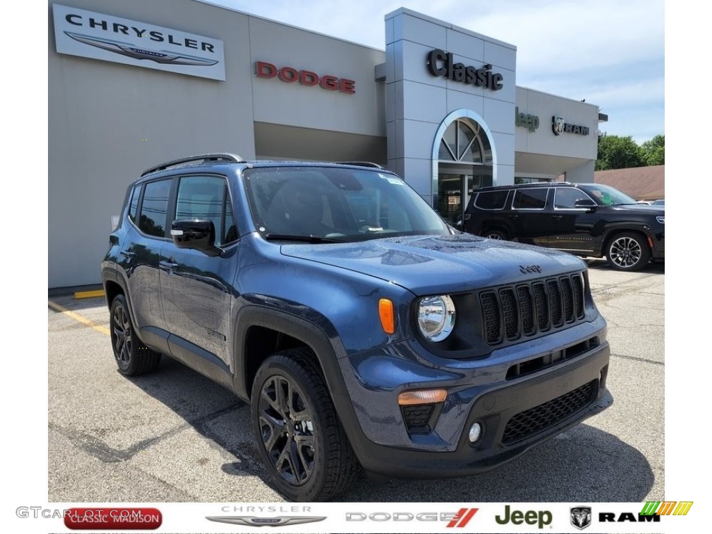 2022 Renegade Altitude 4x4 - Slate Blue Pearl / Black photo #1