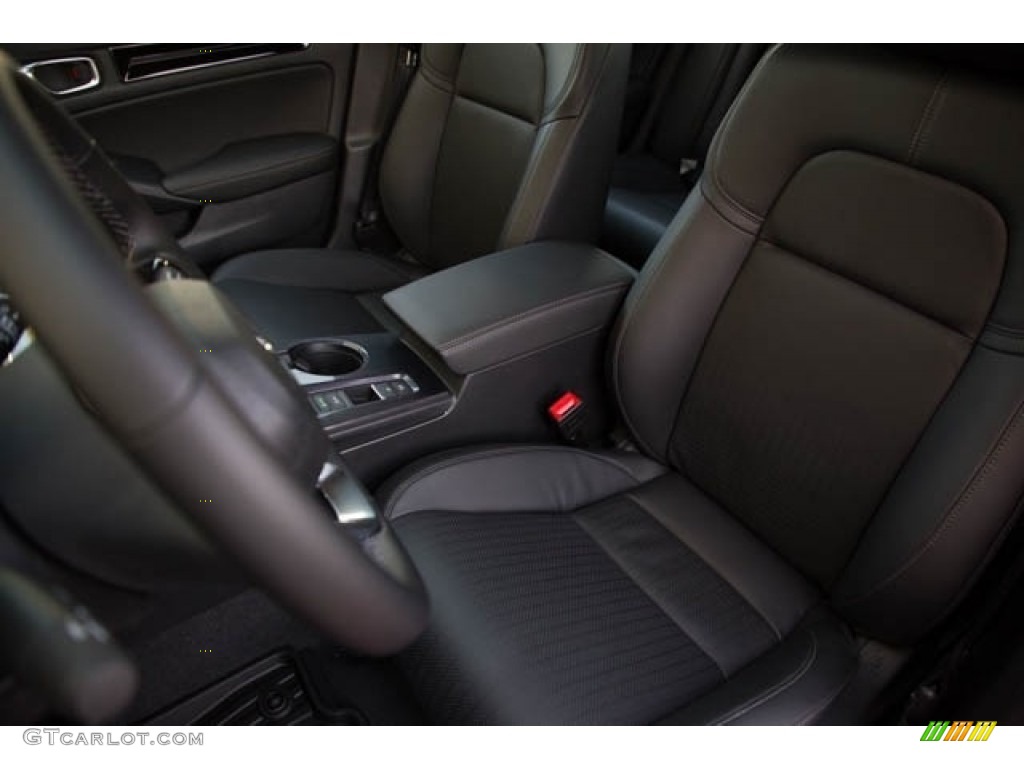 2022 Civic EX-L Hatchback - Smokey Mauve Pearl / Black photo #24