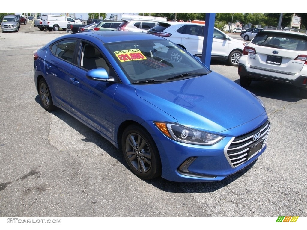 2018 Elantra Value Edition - Electric Blue / Gray photo #3