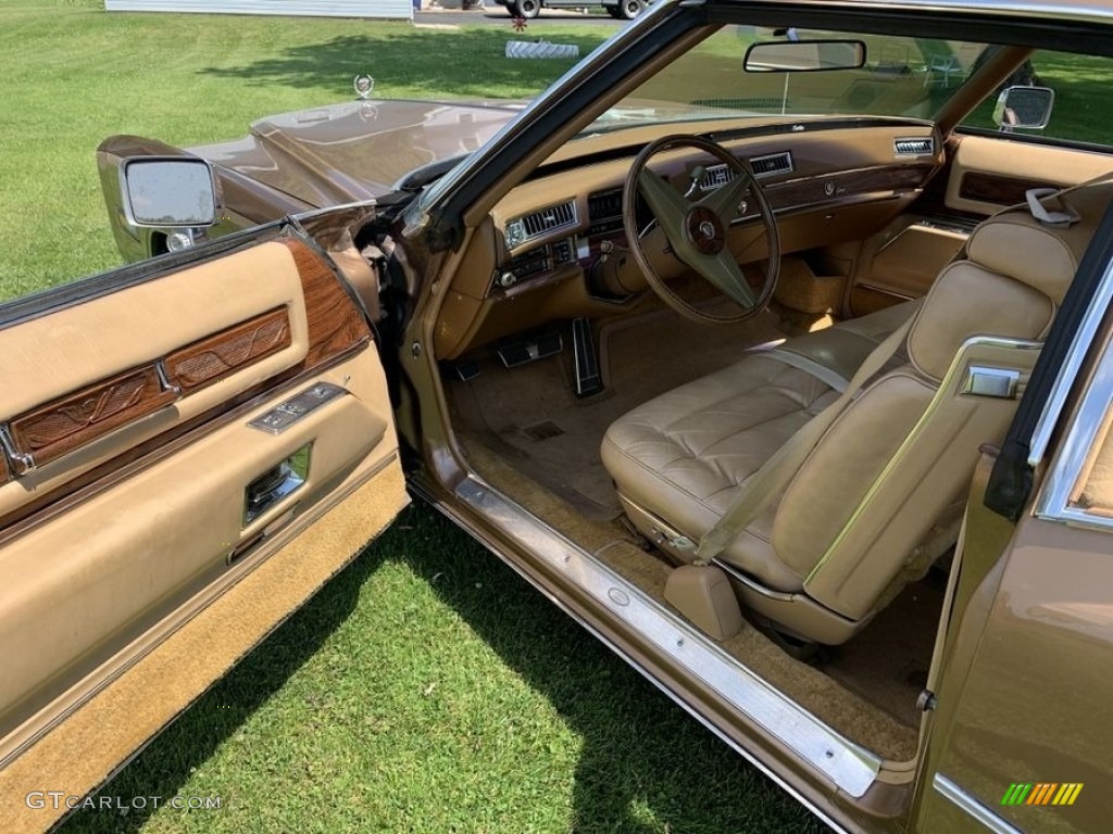 Light Buckskin Interior 1976 Cadillac Eldorado Biarritz Coupe Photo #144458963