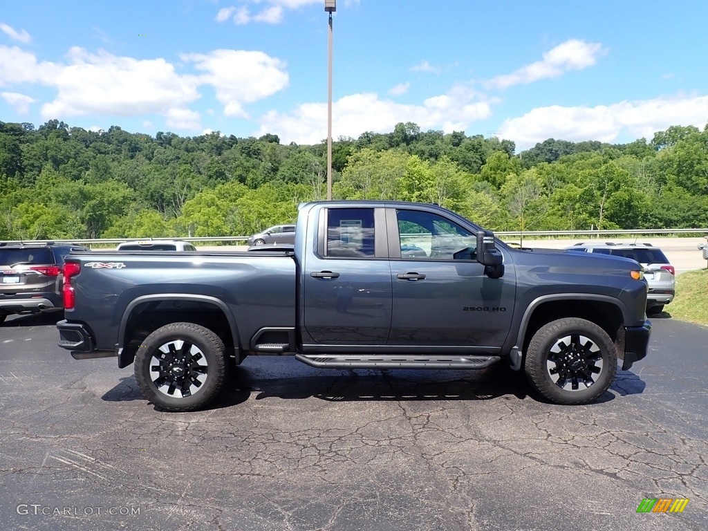 Shadow Gray Metallic 2020 Chevrolet Silverado 2500HD Custom Double Cab 4x4 Exterior Photo #144459736