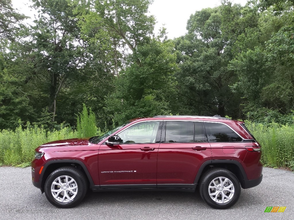 Velvet Red Pearl 2022 Jeep Grand Cherokee Limited 4x4 Exterior Photo #144460330