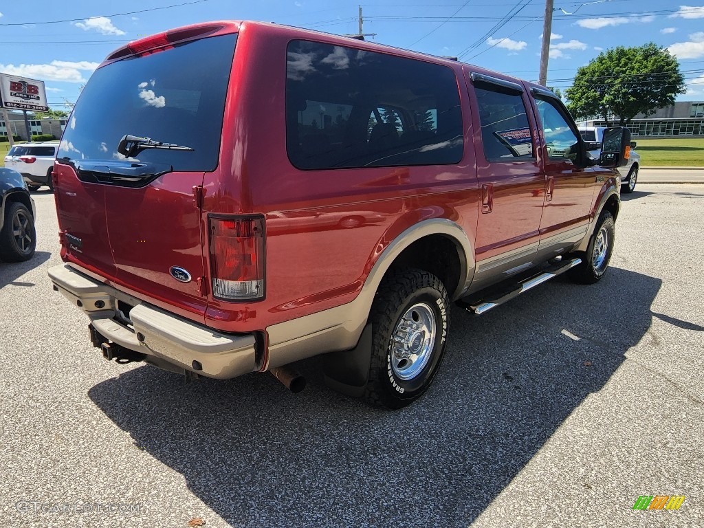 2003 Excursion Eddie Bauer 4x4 - Red Fire Metallic / Medium Parchment photo #4