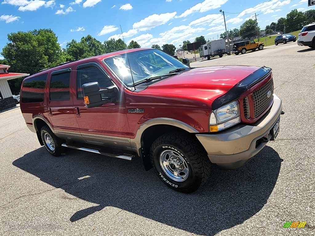 Red Fire Metallic 2003 Ford Excursion Eddie Bauer 4x4 Exterior Photo #144460482