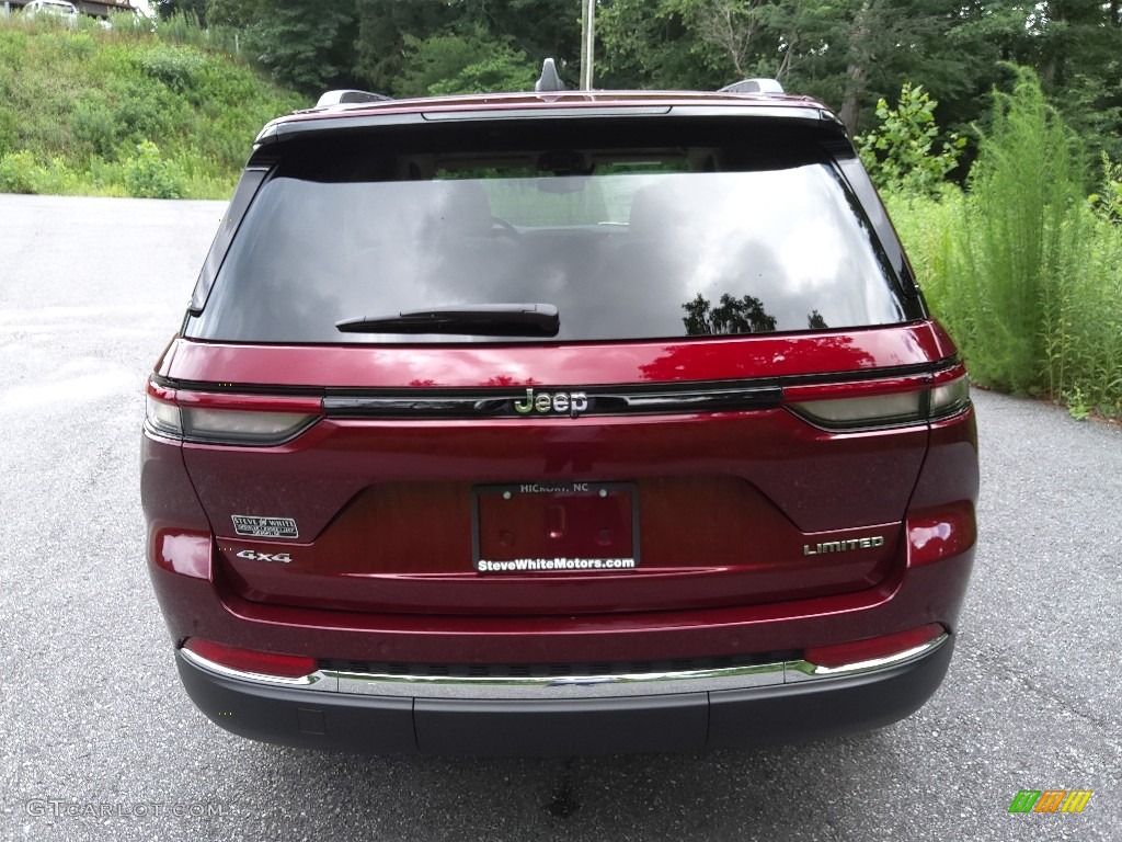 2022 Grand Cherokee Limited 4x4 - Velvet Red Pearl / Global Black/Wicker Beige photo #7