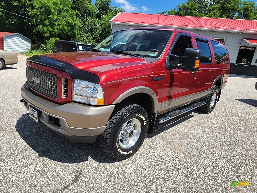 Red Fire Metallic 2003 Ford Excursion Eddie Bauer 4x4 Exterior Photo #144460537