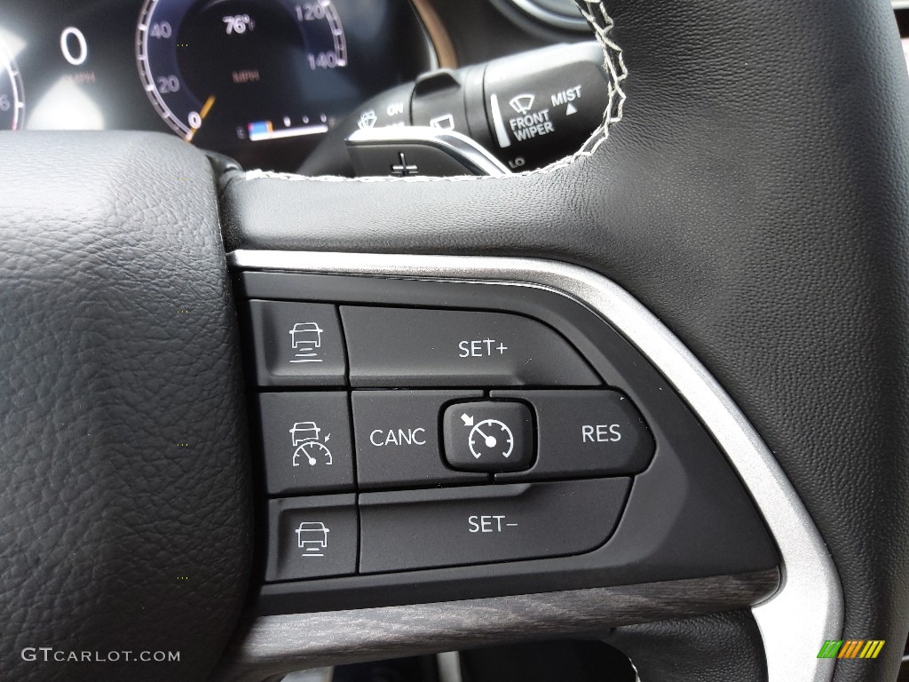 2022 Jeep Grand Cherokee Limited 4x4 Global Black/Wicker Beige Steering Wheel Photo #144460912