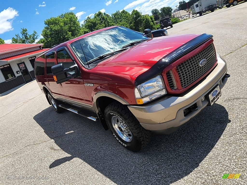 2003 Excursion Eddie Bauer 4x4 - Red Fire Metallic / Medium Parchment photo #36