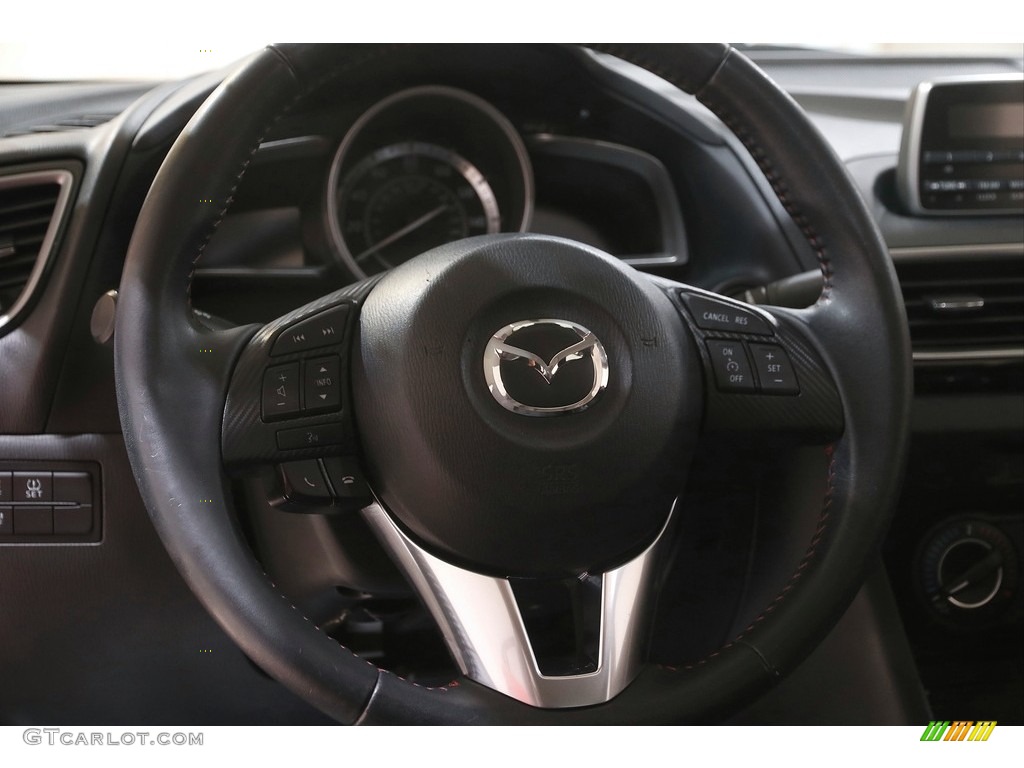 2014 Mazda MAZDA3 i Touring 4 Door Black Steering Wheel Photo #144461848