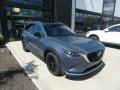 2022 Polymetal Gray Metallic Mazda CX-9 Carbon Edition AWD  photo #1