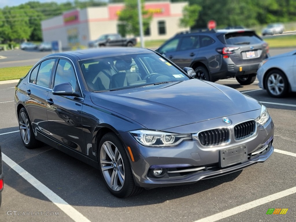 2018 3 Series 330i xDrive Sedan - Mineral Grey Metallic / Black photo #1