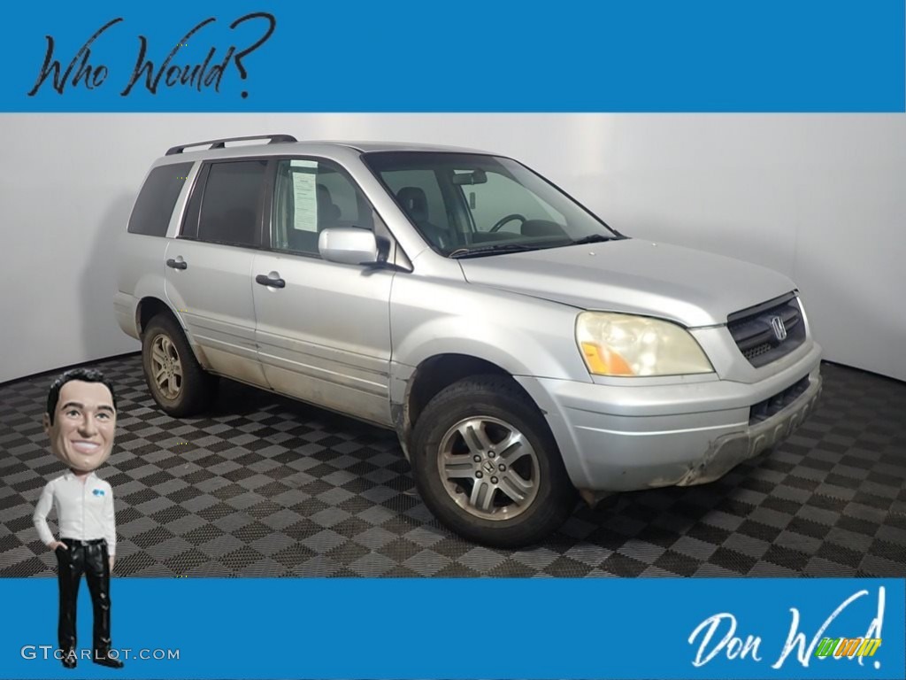 2003 Pilot EX 4WD - Starlight Silver Metallic / Gray photo #1