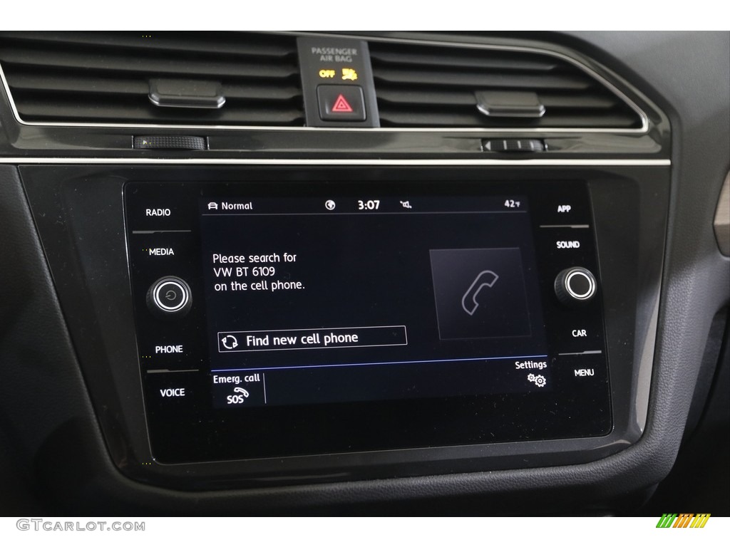 2020 Tiguan SE 4MOTION - Blue Silk Metallic / Titan Black photo #11