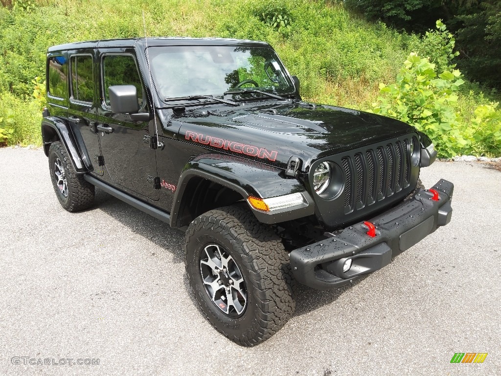 Black 2022 Jeep Wrangler Unlimited Rubicon 4x4 Exterior Photo #144465121