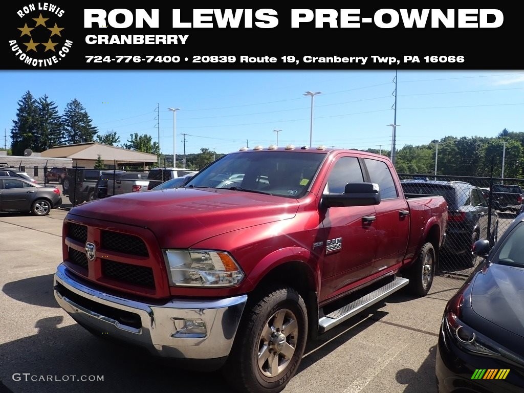 2014 2500 Big Horn Crew Cab 4x4 - Deep Cherry Red Crystal Pearl / Black/Diesel Gray photo #1