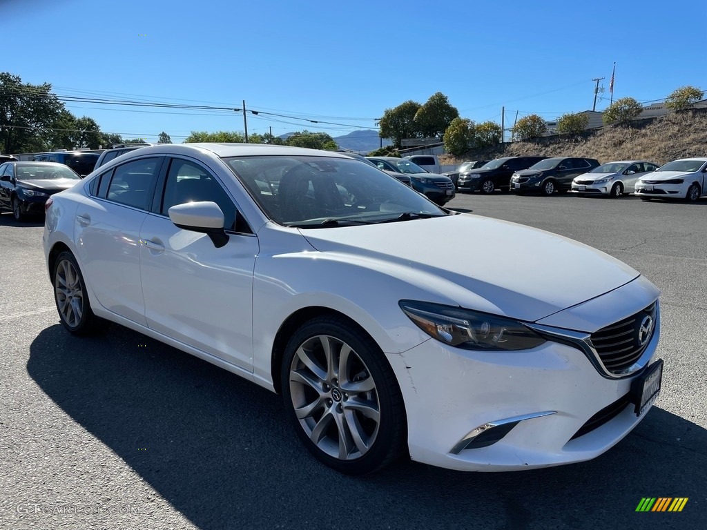 2016 Mazda6 Touring - Snowflake White Pearl Mica / Black photo #1