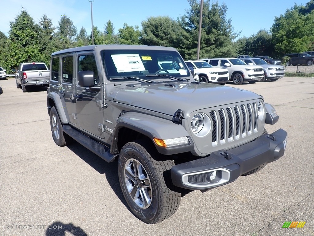 2022 Wrangler Unlimited Sahara 4x4 - Sting-Gray / Black photo #3