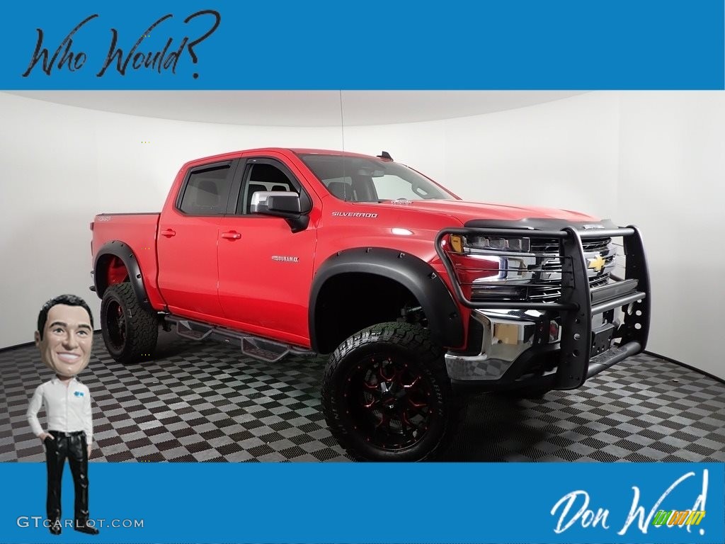 2022 Silverado 1500 Limited LT Crew Cab 4x4 - Red Hot / Jet Black photo #1