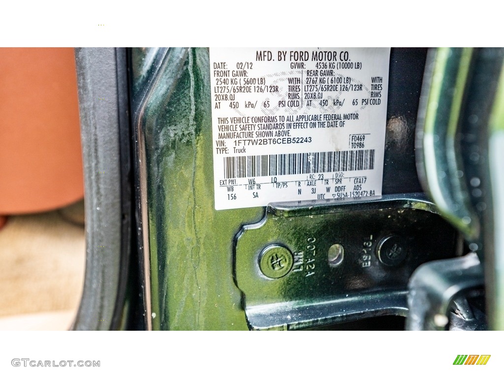 2012 F250 Super Duty King Ranch Crew Cab 4x4 - Forest Green Metallic / Adobe photo #29