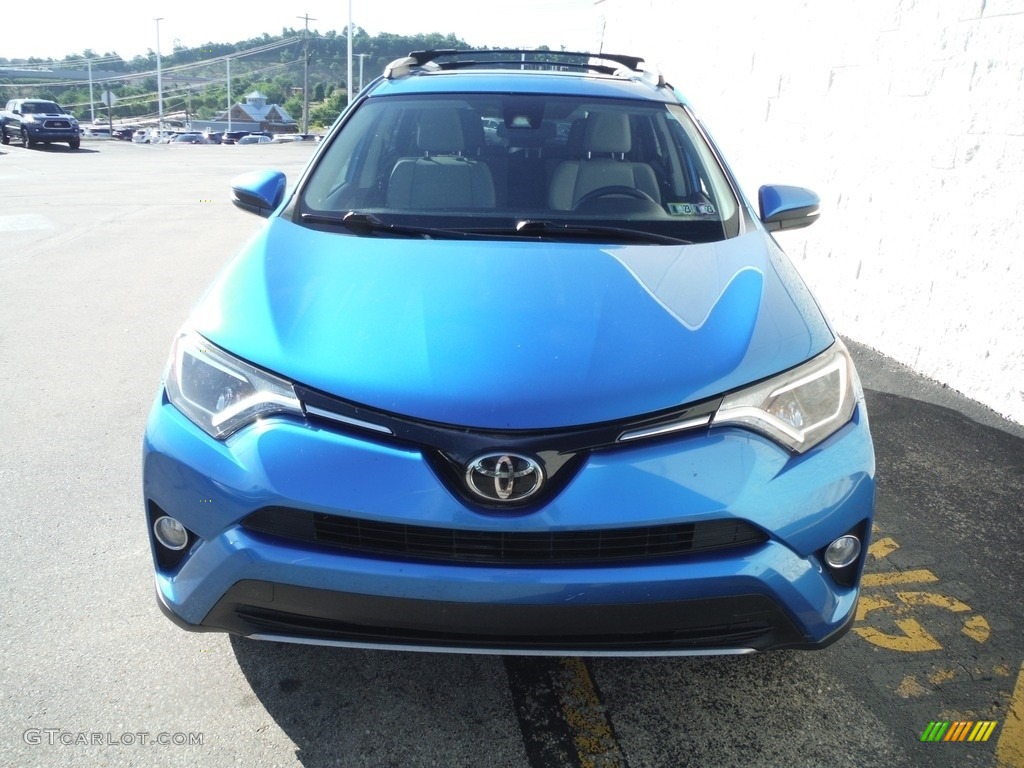 2017 RAV4 XLE AWD - Electric Storm Metallic / Ash photo #5