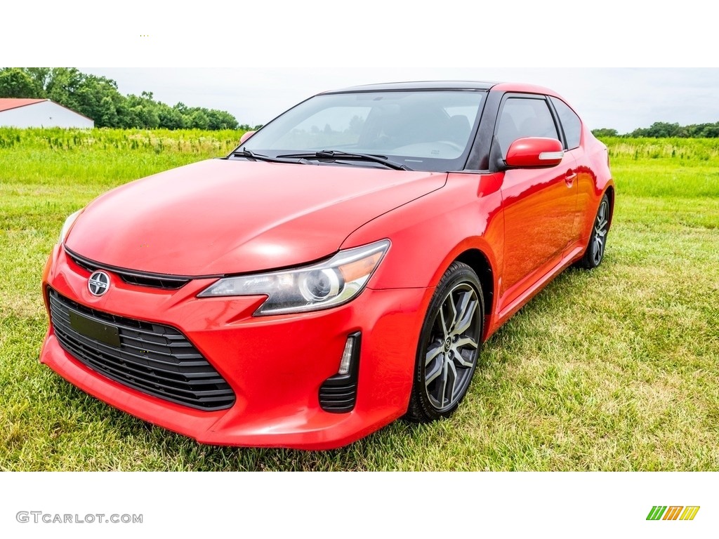 Absolutely Red 2015 Scion tC Standard tC Model Exterior Photo #144471074