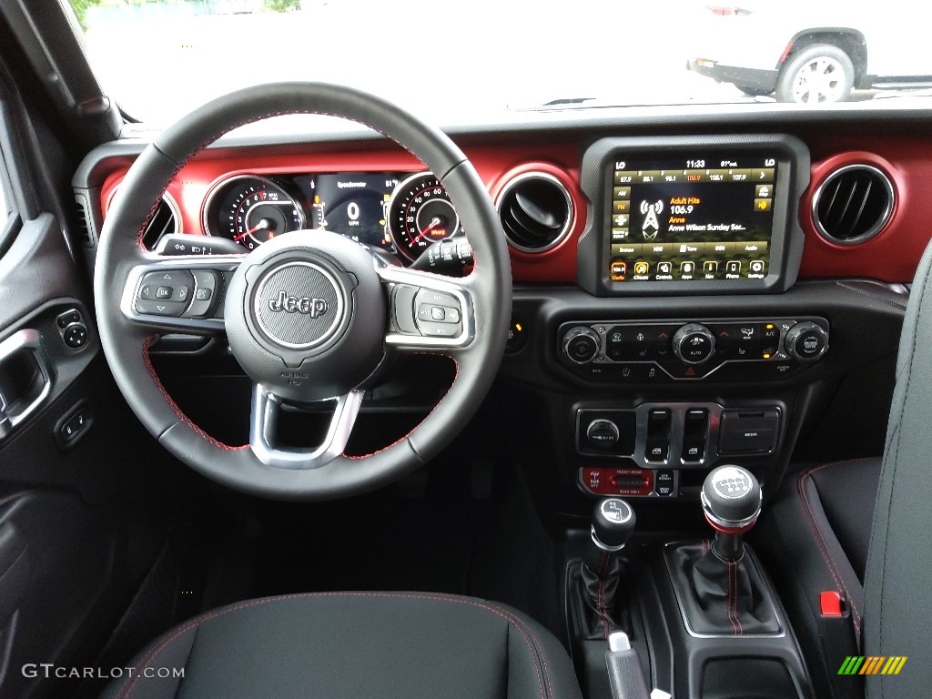 2022 Jeep Wrangler Rubicon 4x4 Black Dashboard Photo #144471629