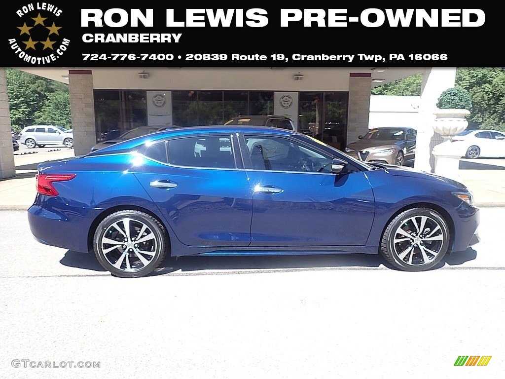 2018 Maxima SV - Deep Blue Pearl / Charcoal photo #1