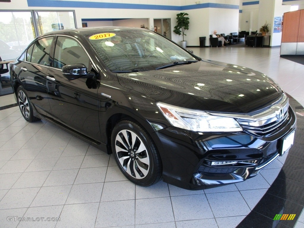 2017 Accord Hybrid Touring Sedan - Crystal Black Pearl / Black photo #3