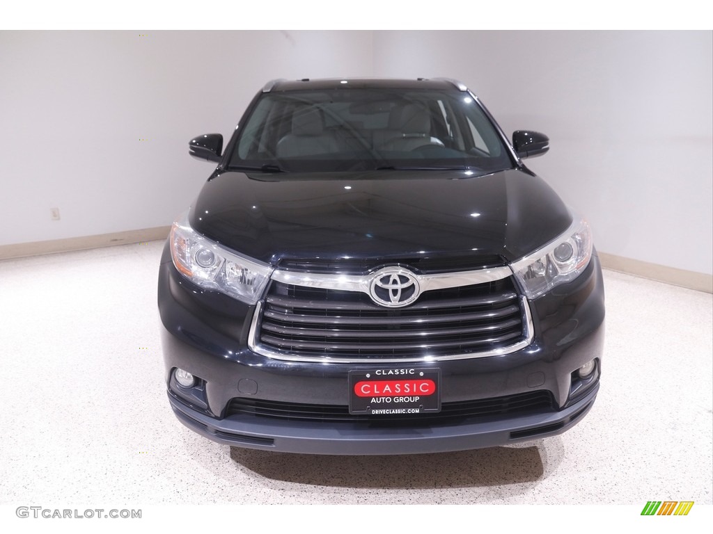 2015 Highlander XLE AWD - Attitude Black Metallic / Ash photo #2