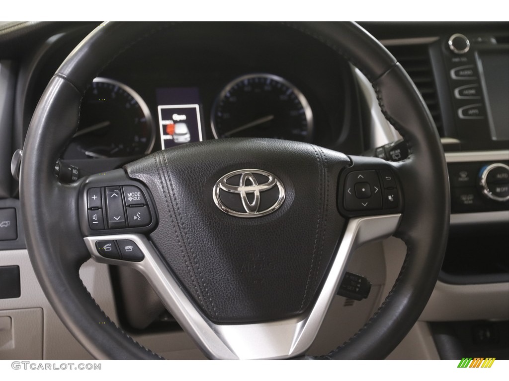 2015 Highlander XLE AWD - Attitude Black Metallic / Ash photo #7