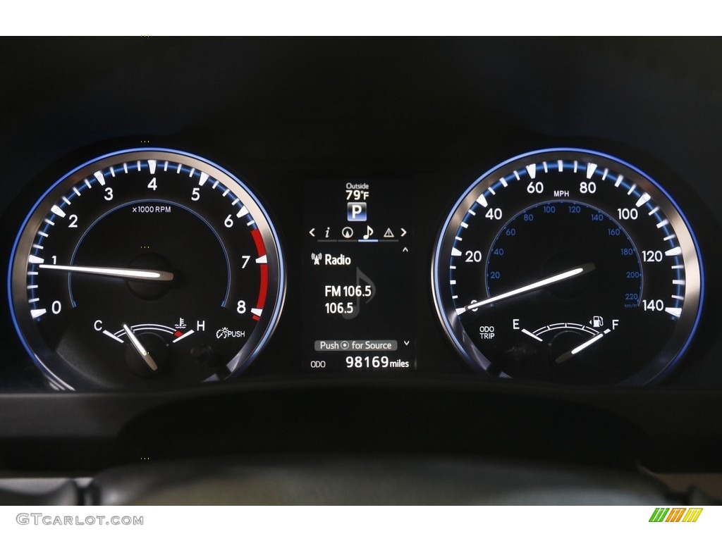 2015 Highlander XLE AWD - Attitude Black Metallic / Ash photo #8