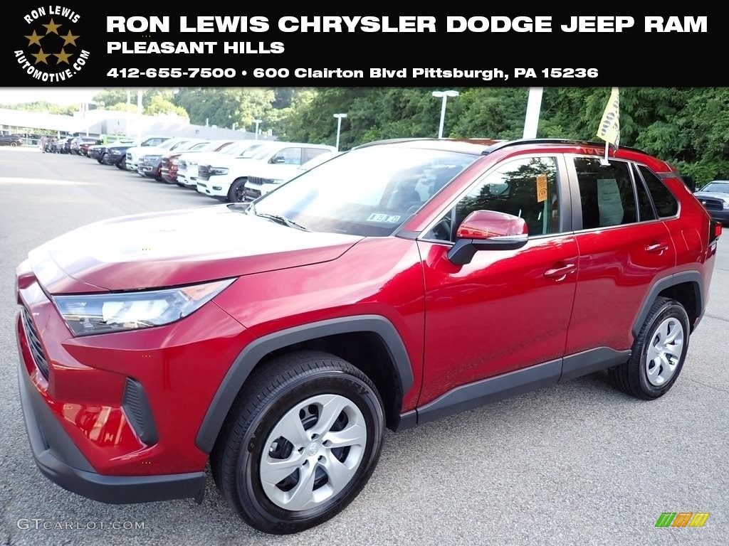 2021 RAV4 LE AWD - Ruby Flare Pearl / Black photo #1