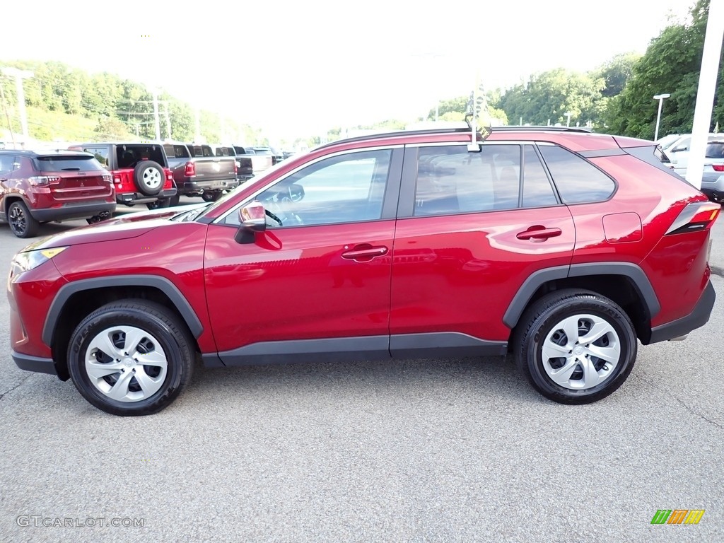 Ruby Flare Pearl 2021 Toyota RAV4 LE AWD Exterior Photo #144474772
