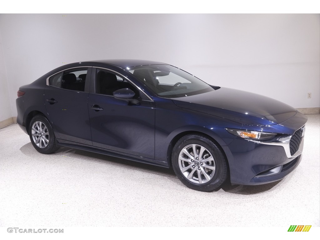 Deep Crystal Blue Mica 2019 Mazda MAZDA3 Sedan Exterior Photo #144475018