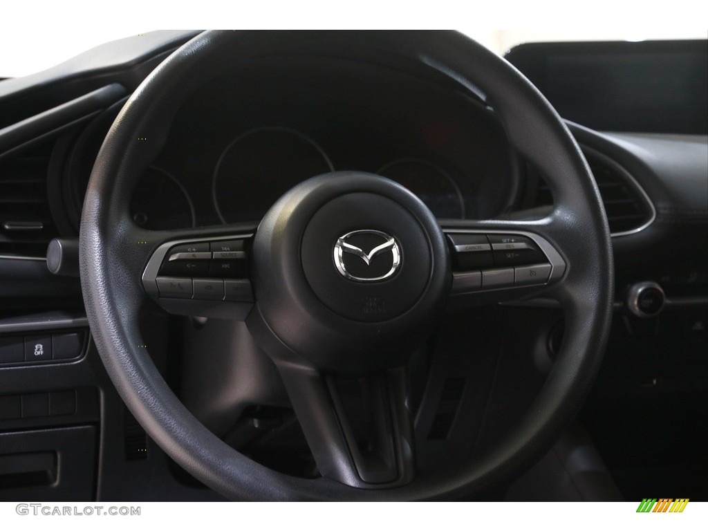2019 Mazda MAZDA3 Sedan Black Steering Wheel Photo #144475138