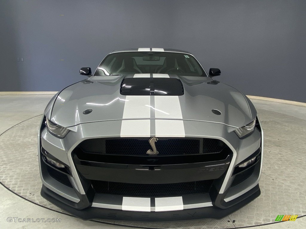 Iconic Silver Metallic 2021 Ford Mustang Shelby GT500 Exterior Photo #144475342