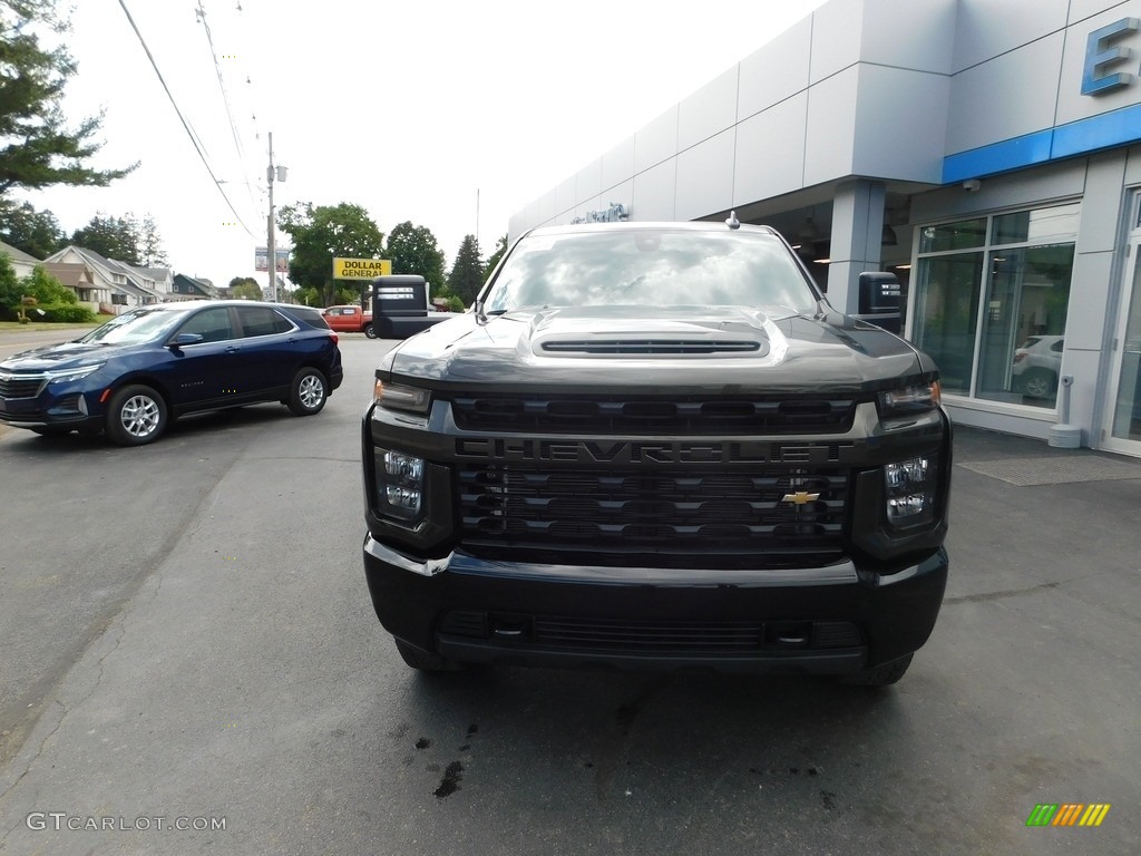 2022 Silverado 2500HD Custom Crew Cab 4x4 - Greenstone Metallic / Jet Black photo #8