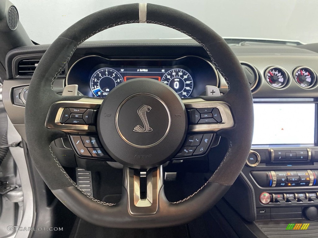 2021 Ford Mustang Shelby GT500 GT500 Recaro/Ebony/Smoke Gray Accents Steering Wheel Photo #144475726