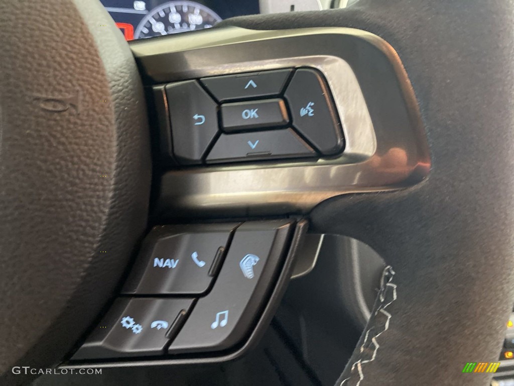 2021 Ford Mustang Shelby GT500 GT500 Recaro/Ebony/Smoke Gray Accents Steering Wheel Photo #144475777