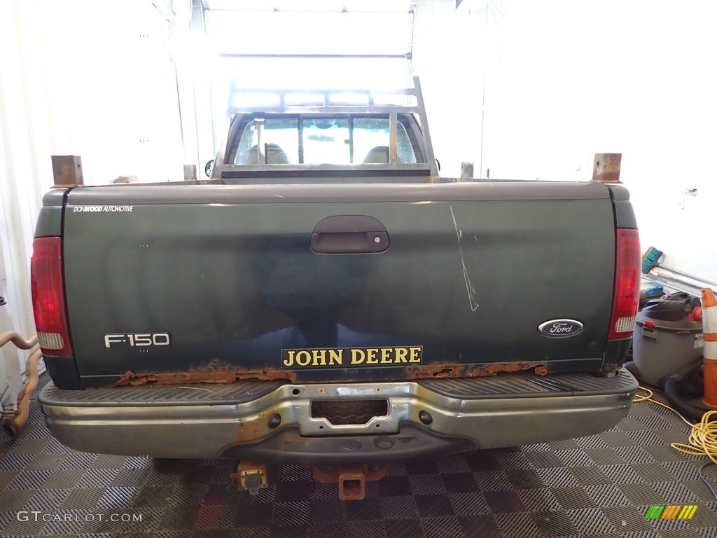 2001 F150 XLT Regular Cab 4x4 - Dark Highland Green Metallic / Medium Graphite photo #4