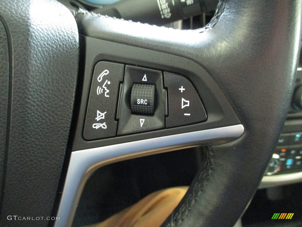 2014 Buick Verano Premium Ebony Steering Wheel Photo #144477424
