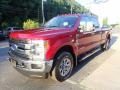 2019 Ruby Red Ford F350 Super Duty Lariat Crew Cab 4x4  photo #6