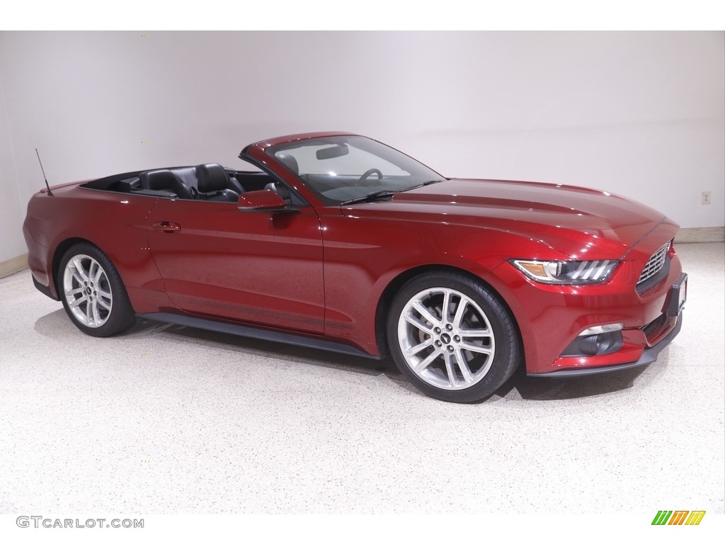 2017 Mustang EcoBoost Premium Convertible - Ruby Red / Ebony photo #1