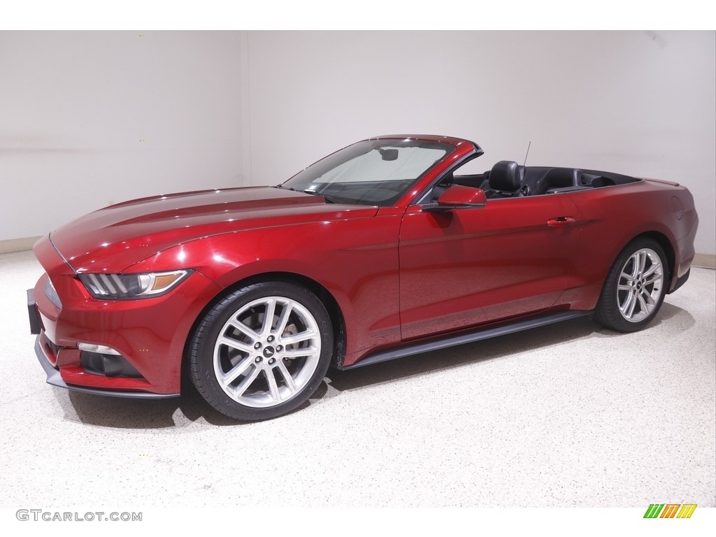 2017 Mustang EcoBoost Premium Convertible - Ruby Red / Ebony photo #4